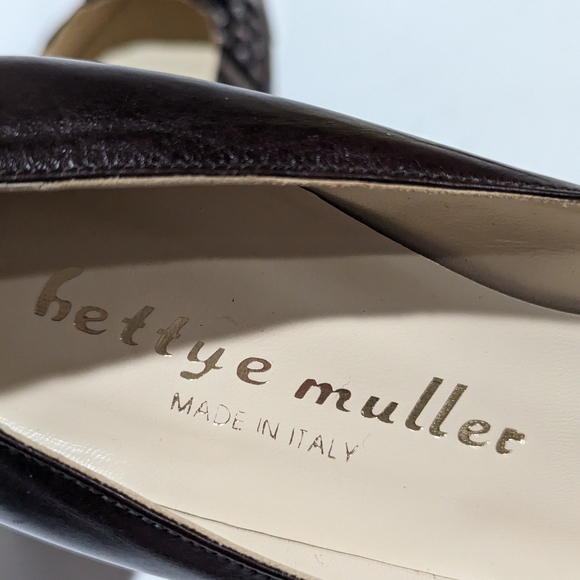 Bettye Muller Waldorf plaid heels 38.5 - Picture 9 of 9